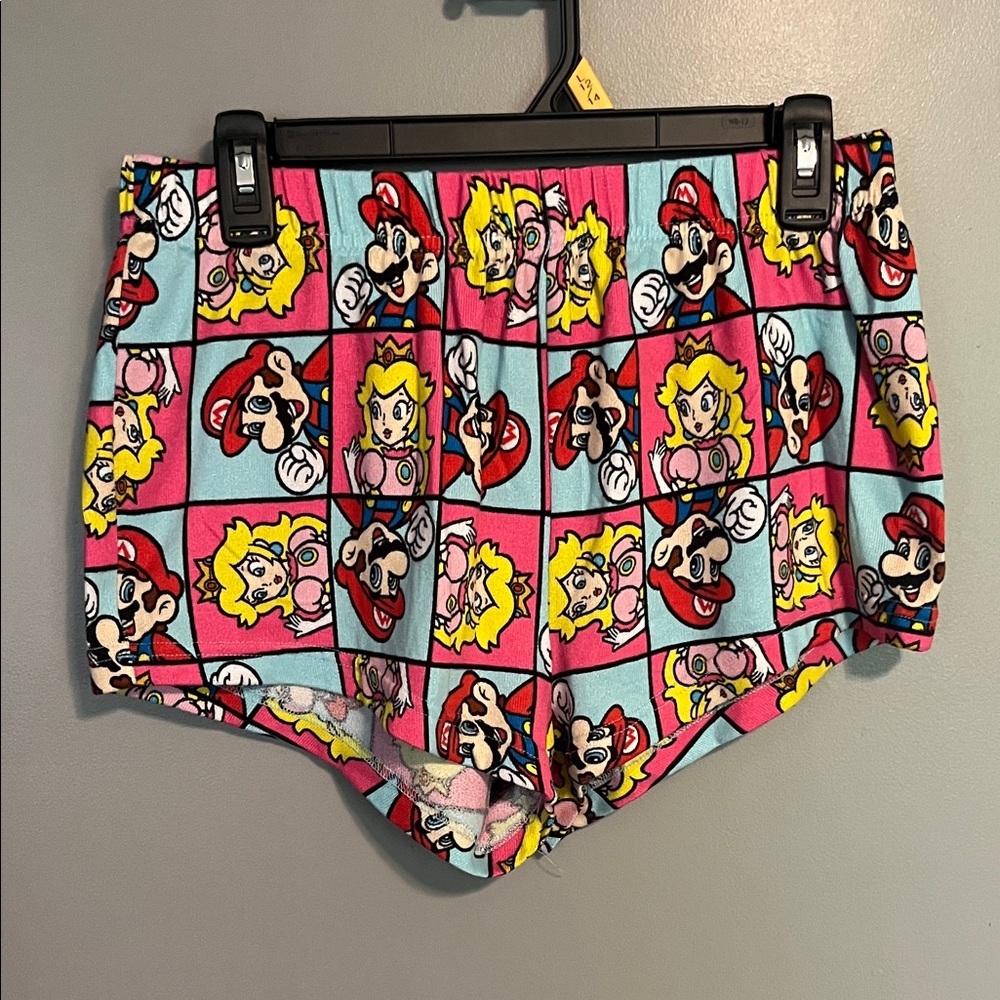 Colorful Super Mario Print Women's Shorts